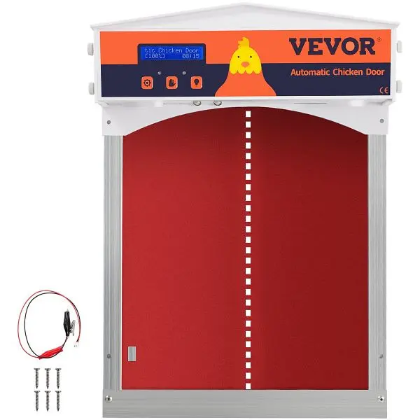 VEVOR automatische Hühnerstalltür verzinktes Eisen/ABS rot HGSJLMHSBDDWC4SO3V0