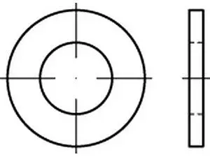 Scheiben ISO 7089 Kunststoff PA 12 (13 x 24 x 25) VE=S (500 Stück)