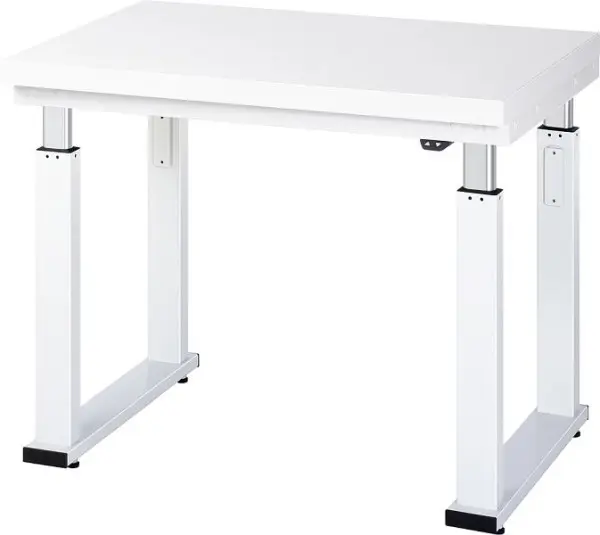 RAU Werkbank Serie adlatus 600 (elektrisch höhenverstellbar) Arbeitsplatte mit Hartlaminat-Belag 1000x740-1140x700 mm 08-...