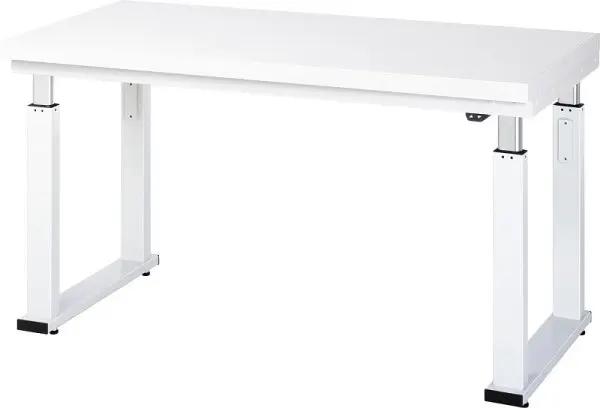 RAU Werkbank Serie adlatus 600 (elektrisch höhenverstellbar) Arbeitsplatte mit Hartlaminat-Belag 1250x740-1140x900 mm 08-...
