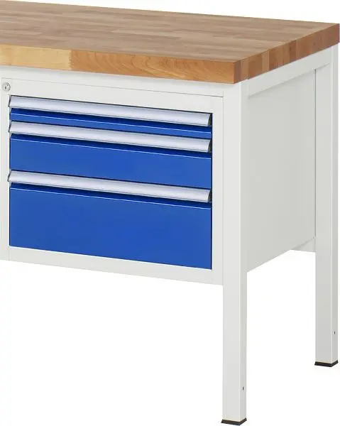 RAU Unterbau-Container Serie 7000 B580 x T650 x H440 mm 3 x Schublade-Grösse-L 1 StückH60 1 StückH120 1 StückH180 mm O...