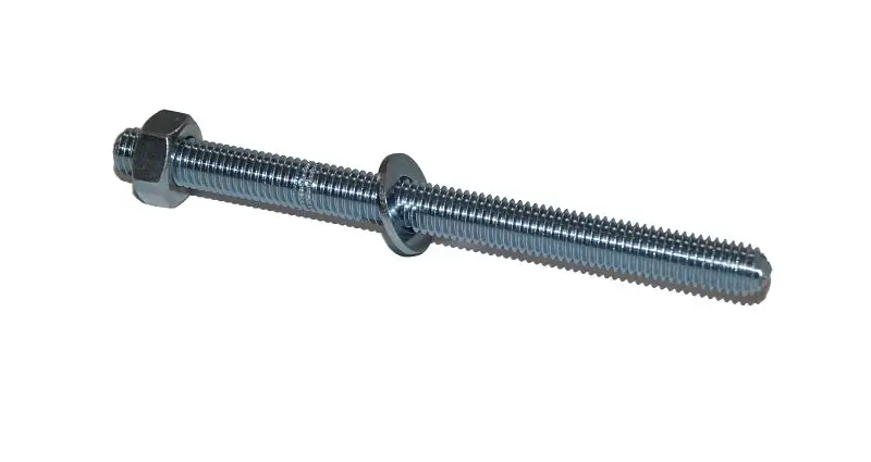 Sanremo Ankerstange M 8 x 110 mm Stahl 5.8 verzinkt VE: 10 Stück M8ST