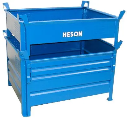 Heson Transportbehälter 1520 mit Vollwand blau 1200 x 800 x 300 1520-33-04