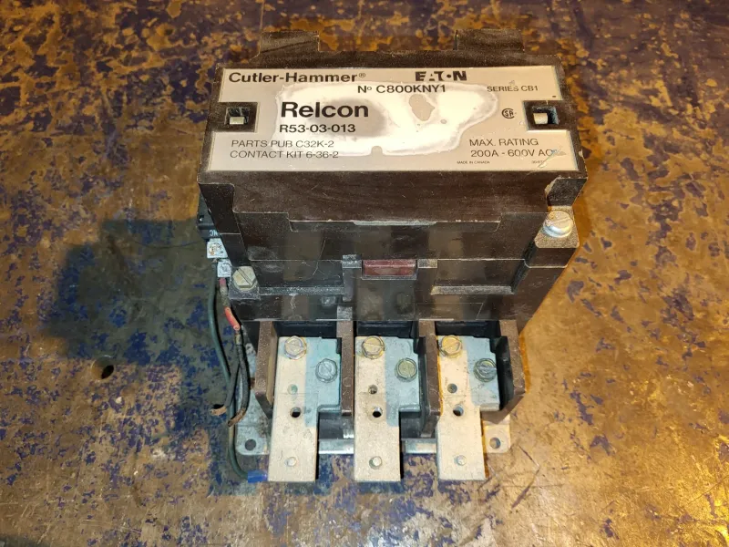 200 Amp 600 volts Contactor C800KNY1, R53-03-013 mit Kabelbaum & Adaptern