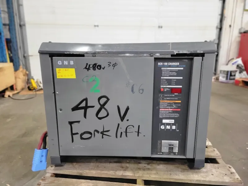 48 Volts, 14 Amp, 865 AH Battery Charger SCR100-24-865T1Z mit Kabelbaum & Adaptern