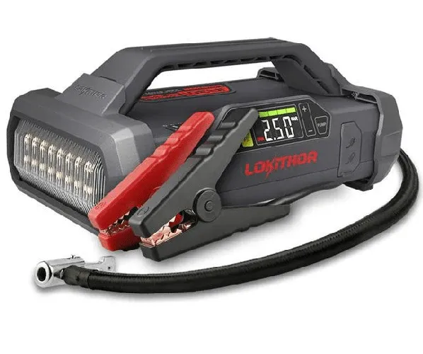 12 Volt Engine 2000A Multipurpose Kraftvoll Jump Starter W/ Air Inflator JA301