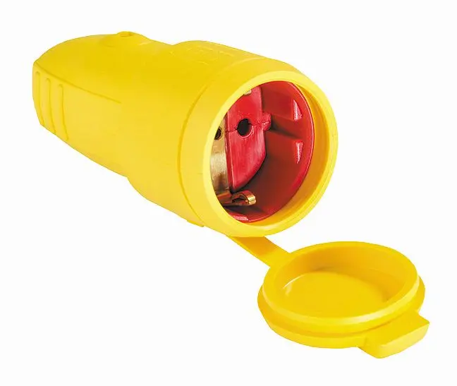 as-Schwabe Gummikupplung gelb mit Deckel maximale Querschnitt 25mm² 62413