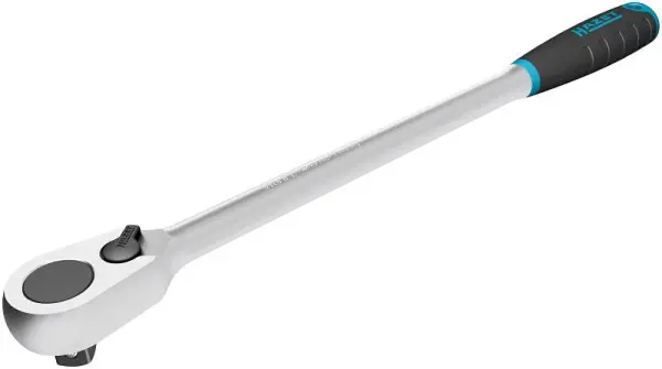 Hazet HiPer Feinzahn-Umschantikknarre lang Vierkant massiv 125 mm (1/2 Zoll) 916HPL