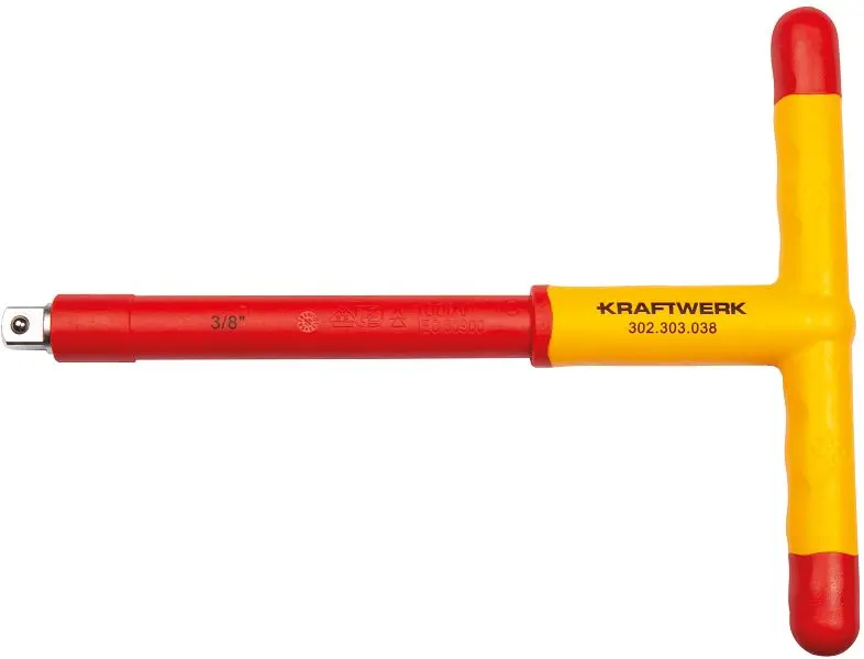 Kraftwerk 3/8" Elektriker T-Handhabung 200 mm VDE 302.303.038