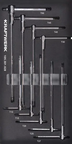 Kraftwerk BASIC LINE EVA T-Handhabung TX 9-tlg. 20x40 Einlage 105.301.028