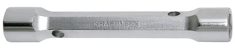 Kraftwerk Gerader Doppelsteckschlüssel massive Ausführung CNC-präzisionsgefertigt 6 x 7 mm 2599-0607