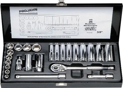 Projahn 3/8" Zoll Nuss Satz 25 teilig 4018