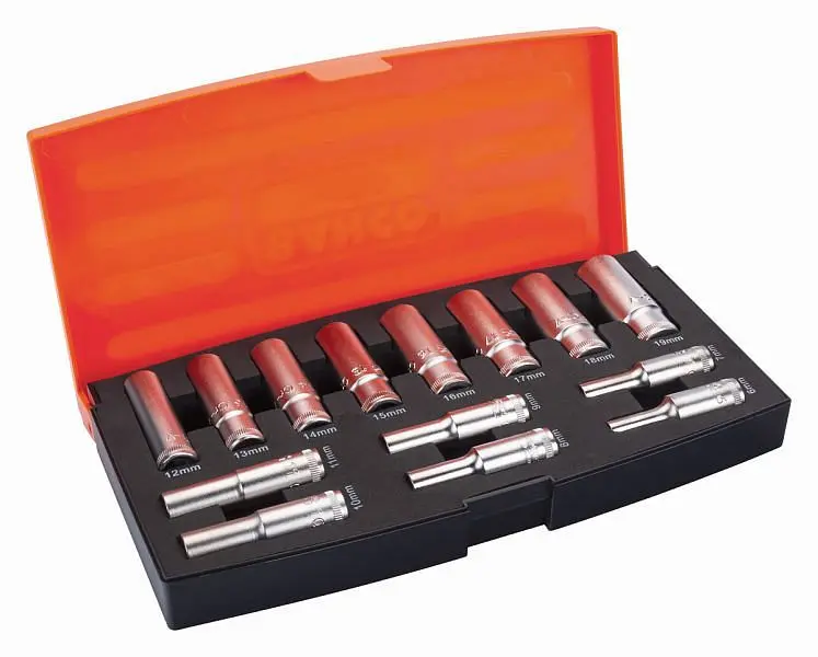 Bahco 3/8" Nuss-Satz lange Ausführung 14-teilig S1214L