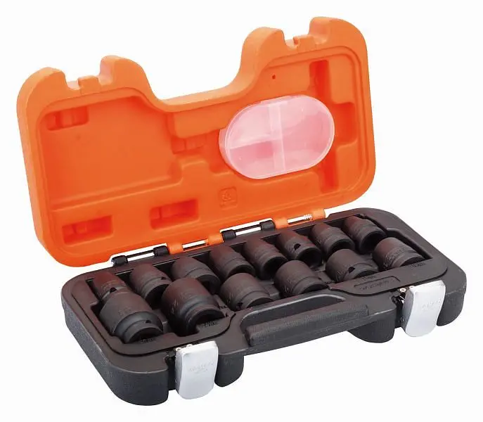 Bahco Kraftsteckschlüssel-Satz 1/2" 14-teilig 10-19 mm + 21 22 24 27 mm D/S14