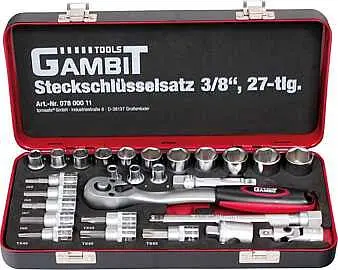 Gambit Nuss-Satz 3/8" 07800011