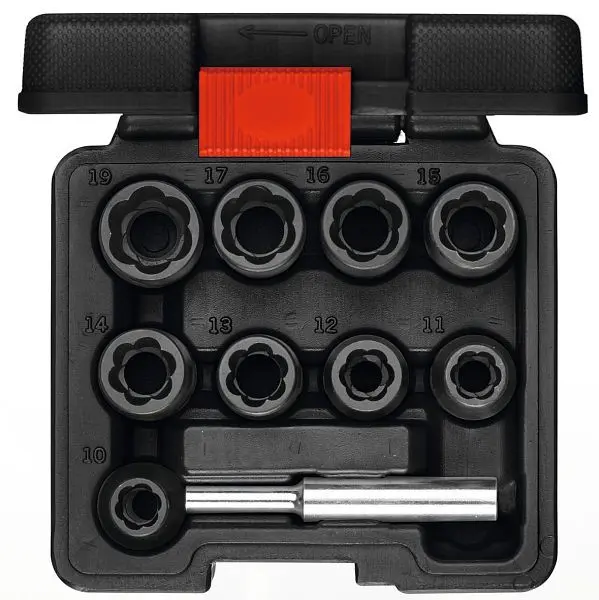 GEDORE red Spiralnutenausdreher 1/2 SW10-19mm 10-teilig 3300034