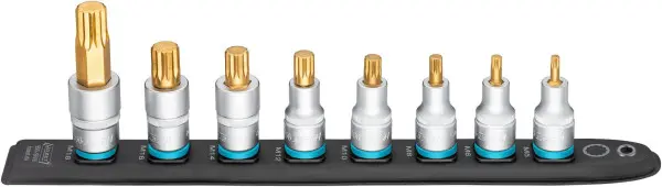 Hazet SmartRail Vierkant hohl 125 mm (1/2 Zoll) Innen Vielzahn Profil XZN Anzahl Werkzeuge: 8 990-SR/8