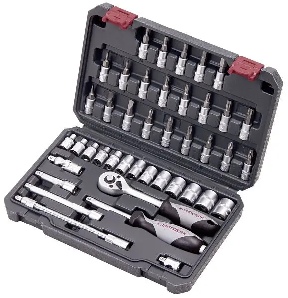 Kraftwerk Nuss-Satz 1/4" 42-teilig 204.101.000