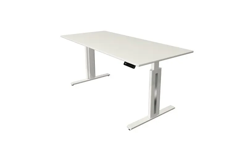 Kerkmann Sitz-/Stehtisch Move 3 fresh B 1800 x T 800 mm elektrisch höhenverstellbar von 720-1200 mm weiß 10184810
