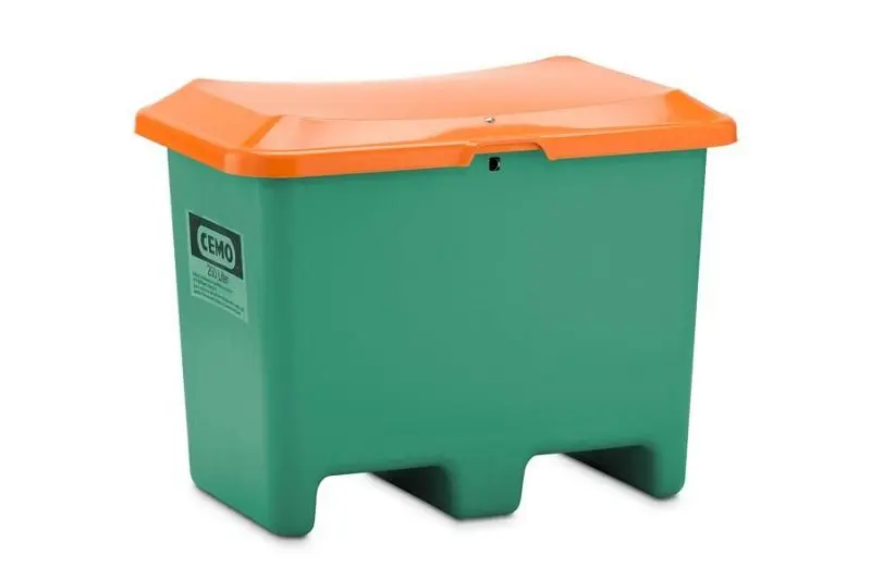 Cemo Streugutbehälter Plus 3 200 l grün/orange ohne Entnahmeöffnung 10576