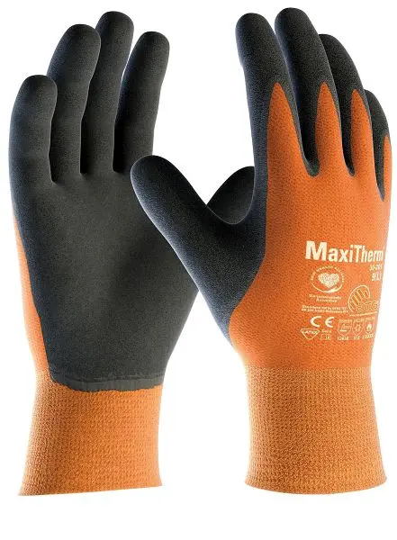 ATG (30-201) Acryl-/Polyester-Strickhandschuhe MaxiTherm Grösse: 10 Farbe: orange/grau VE: 1 Paar 2265-10