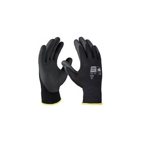 PRO FIT HPT-Polymer-Feinstrickhandschuh schwarz / schwarz Grösse: 9 VE: 12 Paar 87755-9