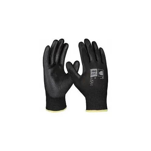 PRO FIT PU-Handschuh schwarz Grösse: 9 VE: 12 Paar 5001-9