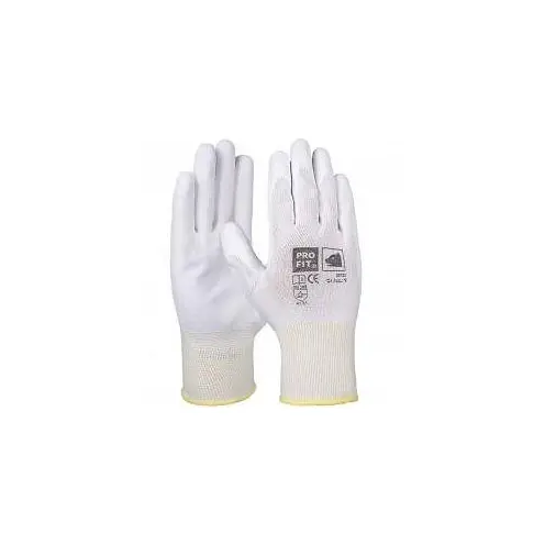 PRO FIT PU-Handschuh weiß Grösse: 8 VE: 12 Paar 39122-8