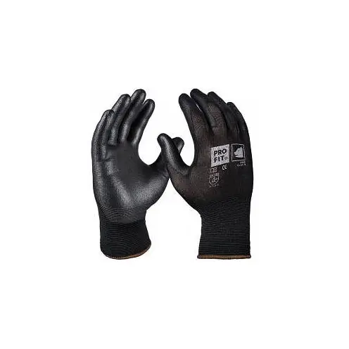 PRO FIT Soft-PU-Handschuh schwarz Grösse: 8 VE: 12 Paar 27530-8