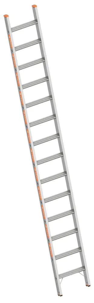 Layher Stufenanlegeleiter mit Traverse 14 Stufen Länge: 365 m 1042014