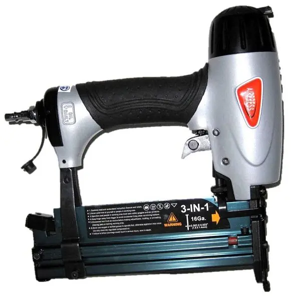 Airpress Kombinagler Drucklufttacker Klammern 90 bis 40 mm / Druckluftnagler Nägel bis 50 mm 45423-7