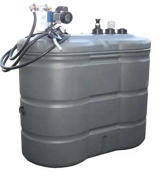 Duraplas DuraFuel Compact 1500 Dieseltankstelle 1500 Liter mit Aufsatzpumpe 60 l/min DFS1500A