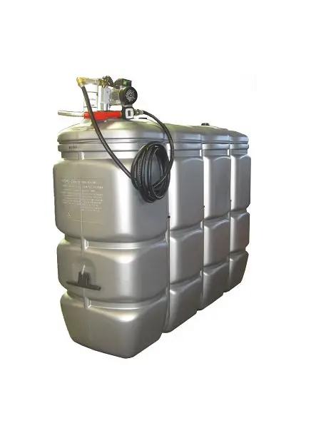Duraplas DuraFuel Compact 2000 Dieseltankstelle 2000 Liter mit Aufsatzpumpe 60 l/min DFS2000A