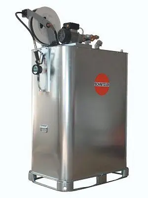 Schnitzler Ölversorgungsstation elektrisch 1.000 Liter mit Schlauchaufroller 7505