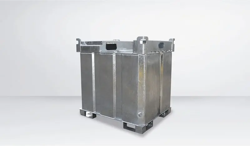 Seppeler Behälter Rietberg Kraftstoffcontainer QUADRO-AG 1000 LxBxH: 1200x1000x1229mm 950 Liter innen und außen feuerver...