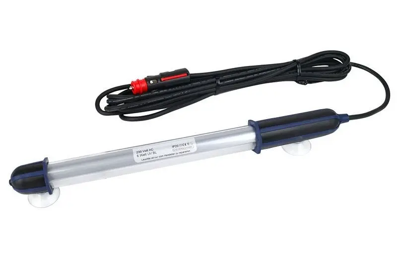 ProGlass UV-Handleuchte 8 W (12V) mit Stecker für Bordsteckdose/Zigarettenanzünder UVA-300