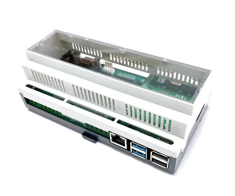 Hutschienengehäuse Set für Raspberry Pi 5 und 4