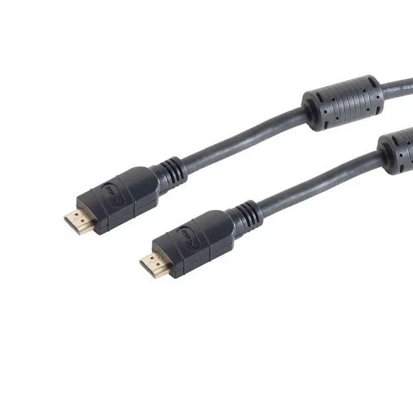 S-Conn HDMI 2.0 Aktiv Kabel HDMI -Stecker auf HDMI -Stecker vergoldete Kontakte 4K 60Hz 15m 10-19085