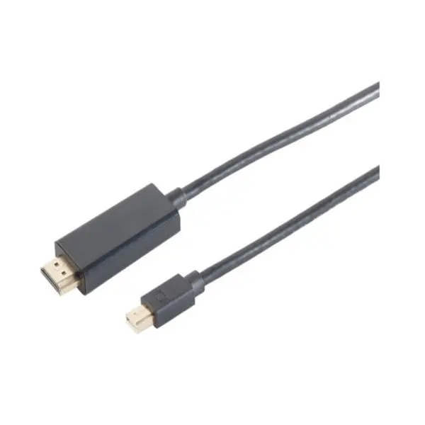 S-Conn Mini Anzeigeport Stecker 1.2 auf HDMI Stecker 4K2K schwarz 1m 10-53025