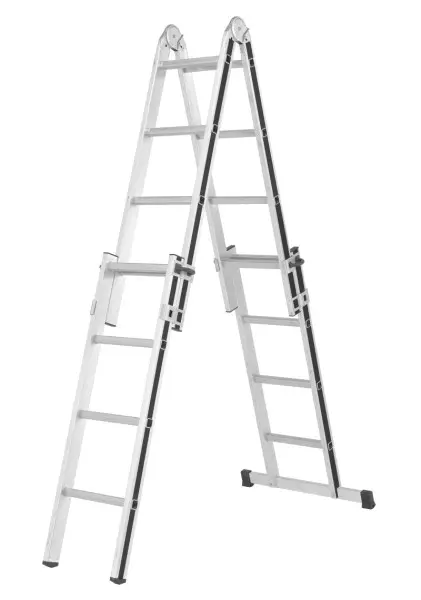 ALU-PRO Teleskopleiter 4x4 Sprossen Länge Anlegeleiter 122 - 402 m 7006916