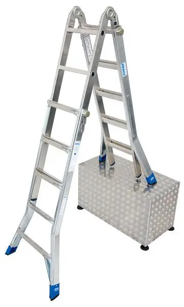 Krause Stabilo Gelenk-Teleskopleiter 4x5 Sprossen 133960