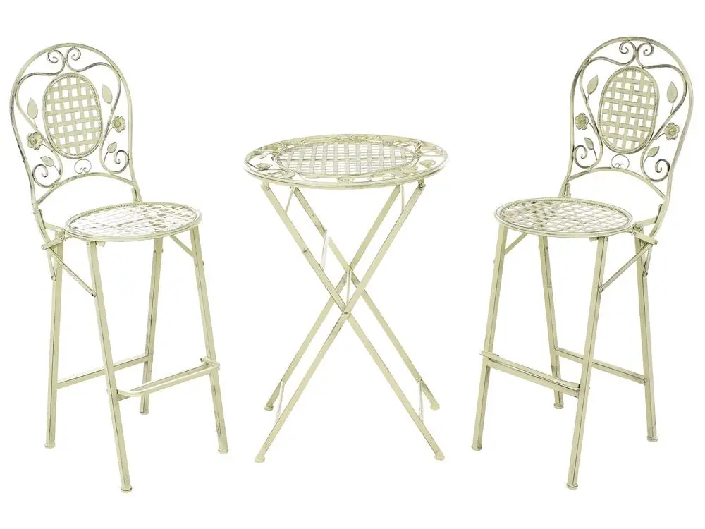 Garden Bar Set Folding BIVIO Aus metall Light Green