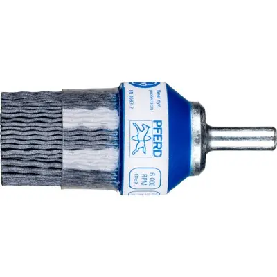 PFERD - COMPOSITE Pinselbürste PBUPR Ø 28 mm Schaft-Ø 6 mm SiC-Filament-Ø 1,00mm Korn 120 stationär