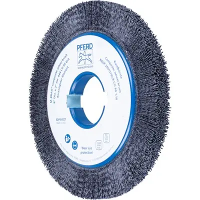 PFERD - COMPOSITE Rundbürste RBUP Ø 200x13x50,8 mm Bohrung Keramik-Filament-Ø 1,10mm Korn 80 stationär