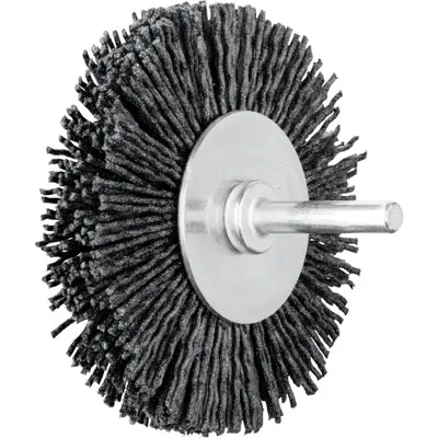 PFERD - Rundbürste ungezopft RBU Ø 80x15 mm Schaft-Ø 6 mm Keramik-Filament-Ø 1,10mm Korn 120