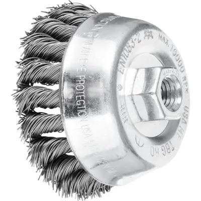 PFERD - Topfbürste gezopft TBG Ø 80mm M14 Stahl-Draht-Ø 0,50mm Winkelschleifer (1)