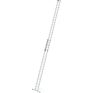 Anlegeleiter höhenverstellbar, Seilzugleiter, 2-teilig mit nivello®-Traverse, 2 x 20 Sprossen. für Terassenmöbel | All...