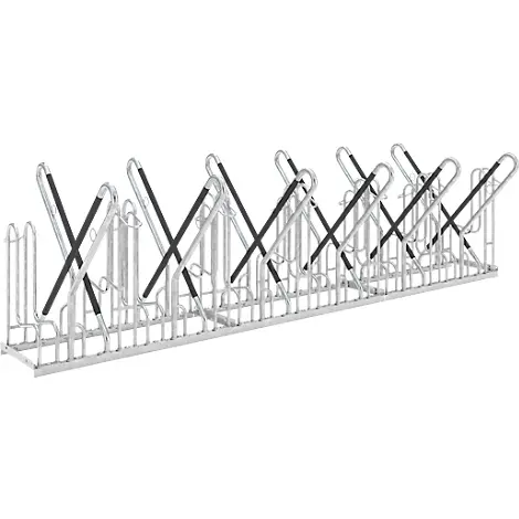Anlehnparker WSM 4722 XBF, 2-seitig, für Reifen bis 64mm, 12 Stellplätze, B 3240 x T 1270 x H 845 mm