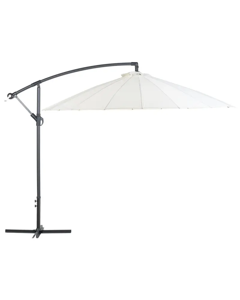 Cantilever Garden Parasol ⌀ 2.68 m Light Sandfarben CALABRIA II