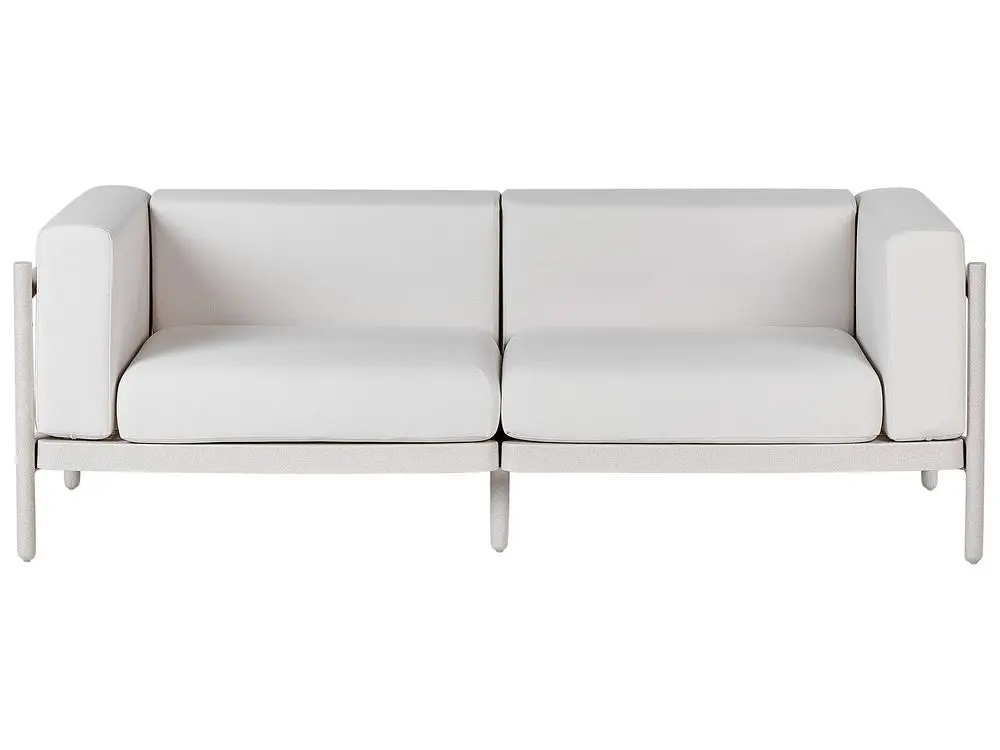 Garden Sofa 2 Seater FERRETTI Light Hellbraun